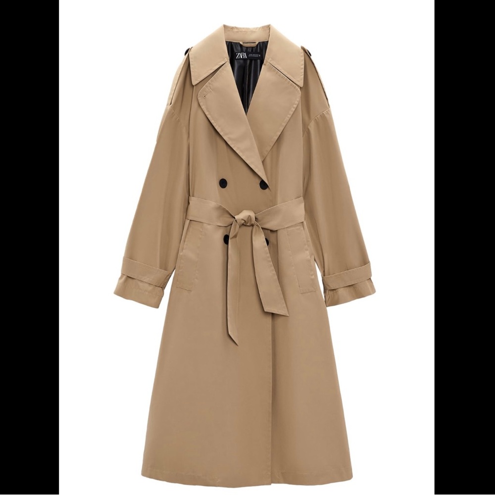 ❌SOLD❌ZARA Belted technical trench coat